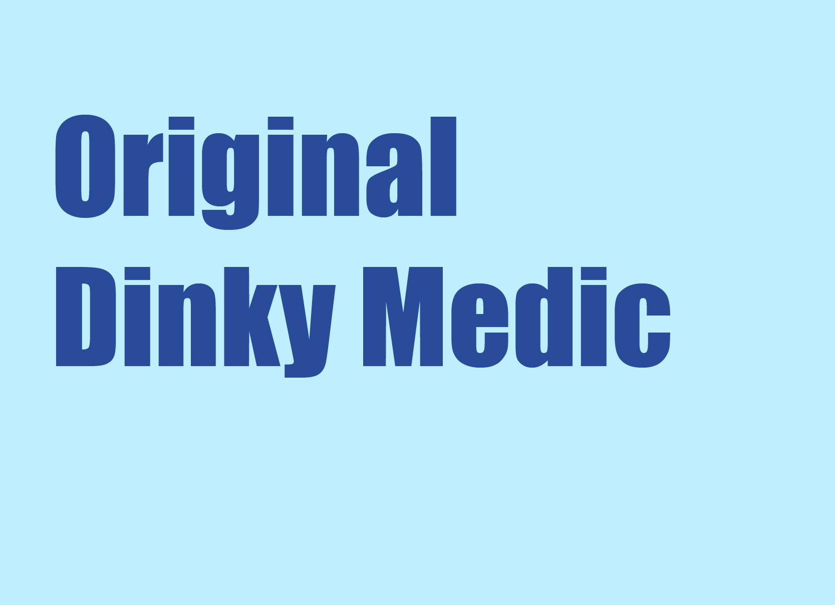 Original Dinky Medic