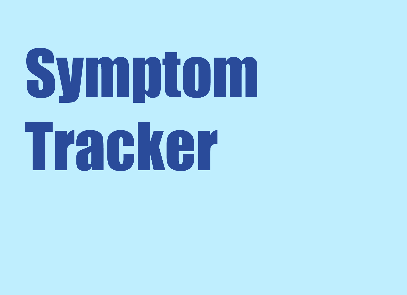 Symptom Tracker